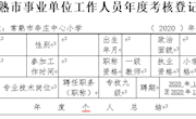 关于做好2020年度考核准备事宜的通知